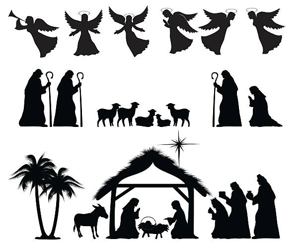 silhouette nativity images