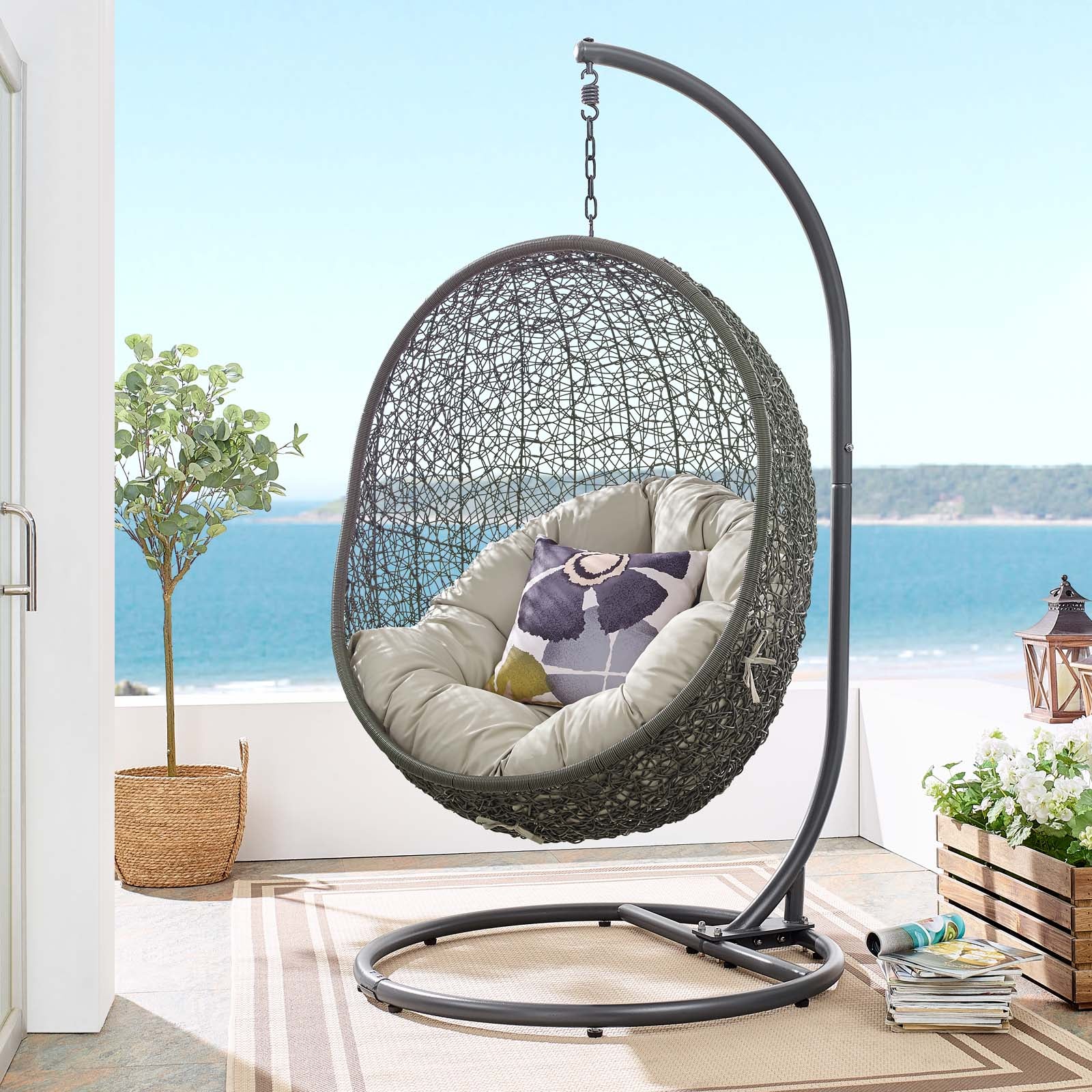 hanging chair and stand