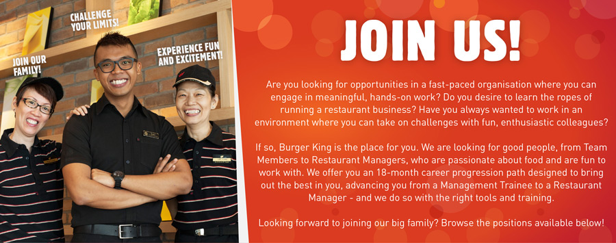 burger king job openings