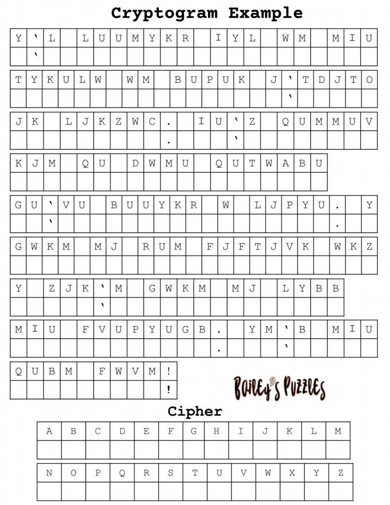 cryptogram puzzles