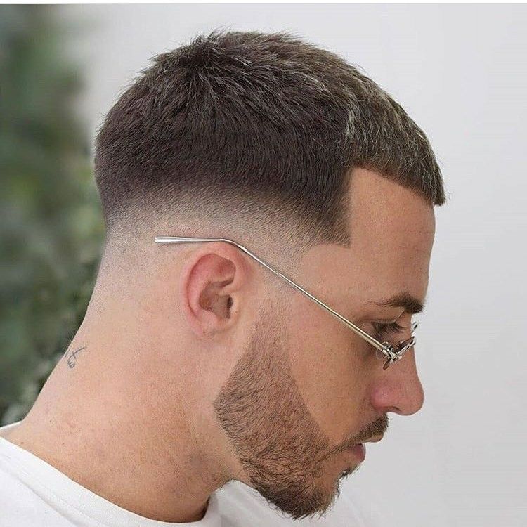 short hair low fade