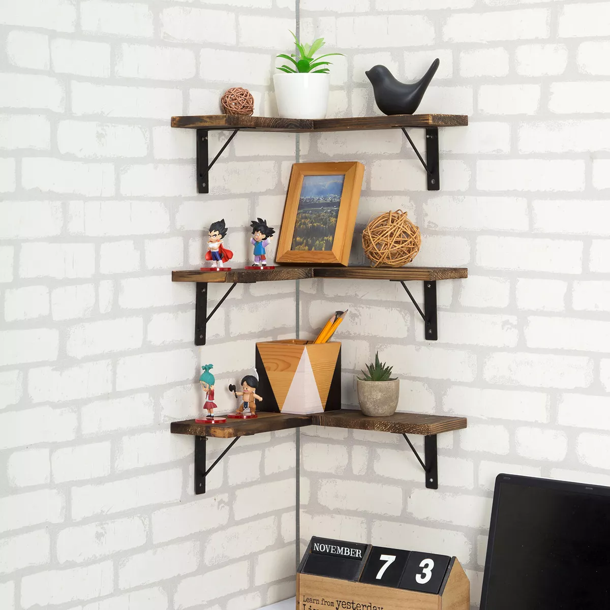 l shaped wall shelf