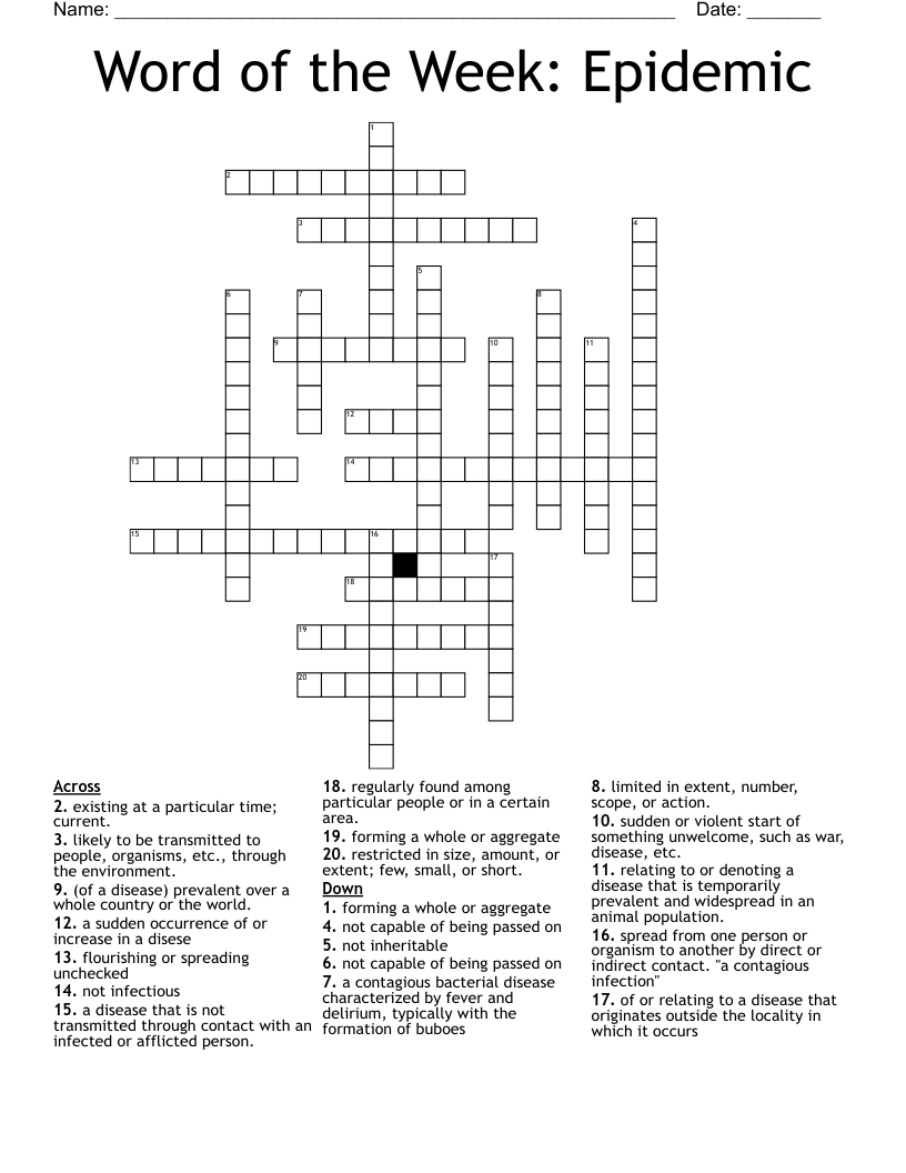 prevalent crossword