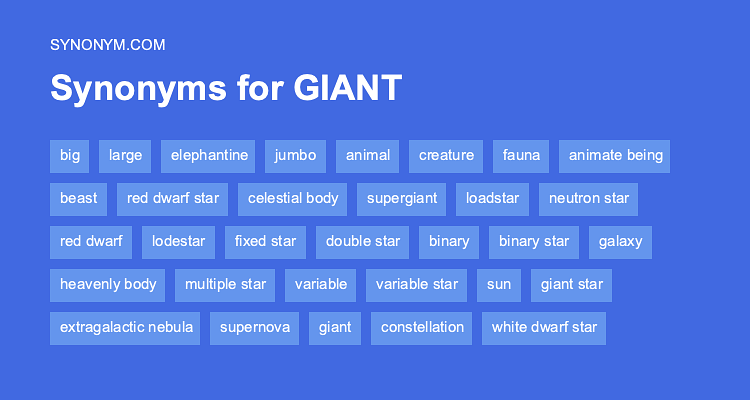 synonyms for giant