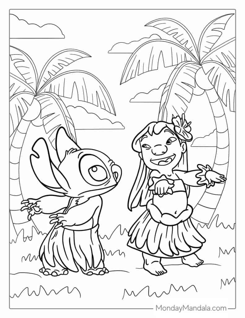 lilo and stitch coloring pages