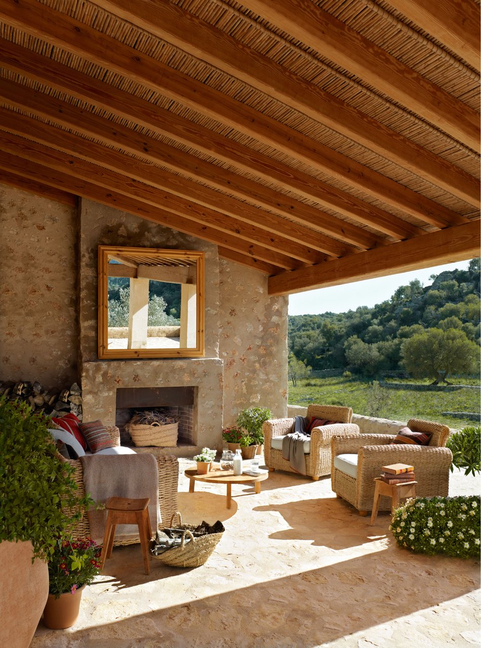 porches de casas de campo