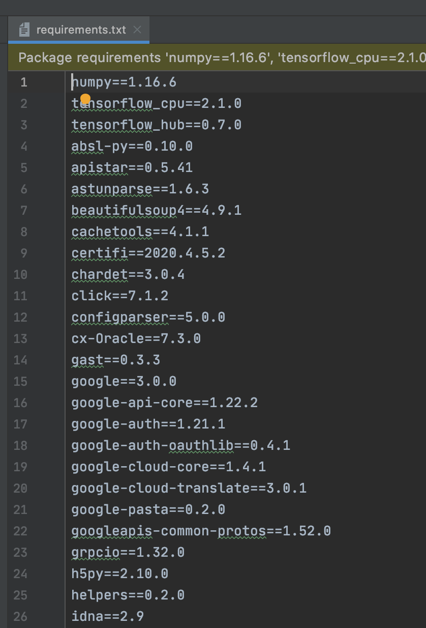 python create requirements.txt