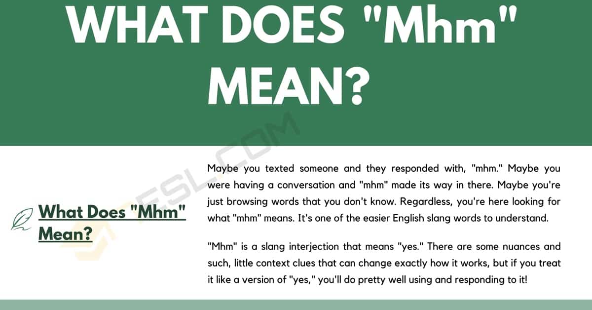 mhm meaning in text