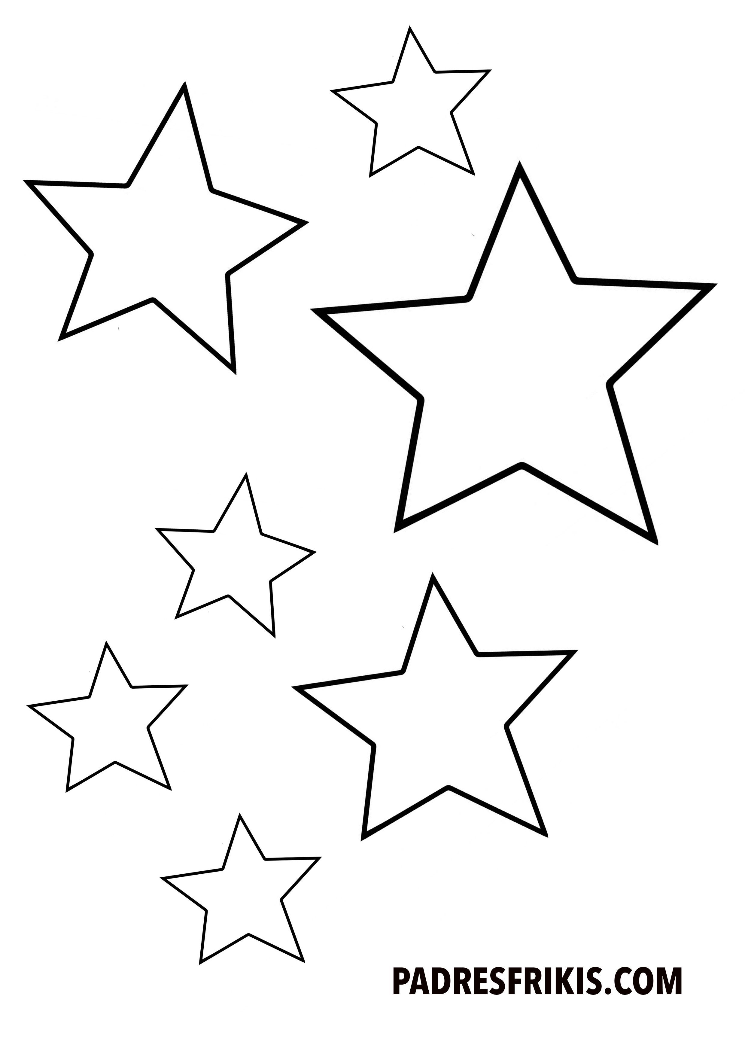 estrellas para colorear e imprimir