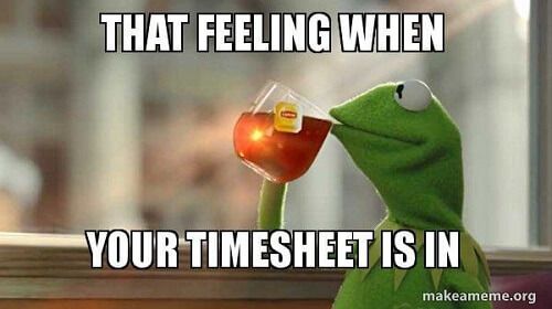 timesheet meme