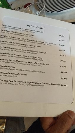 aurora capri menu