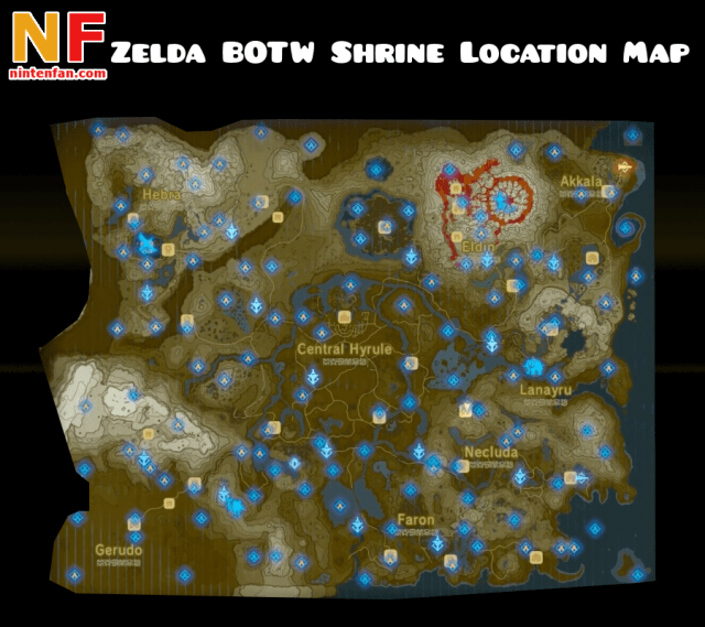 botw all shrines map