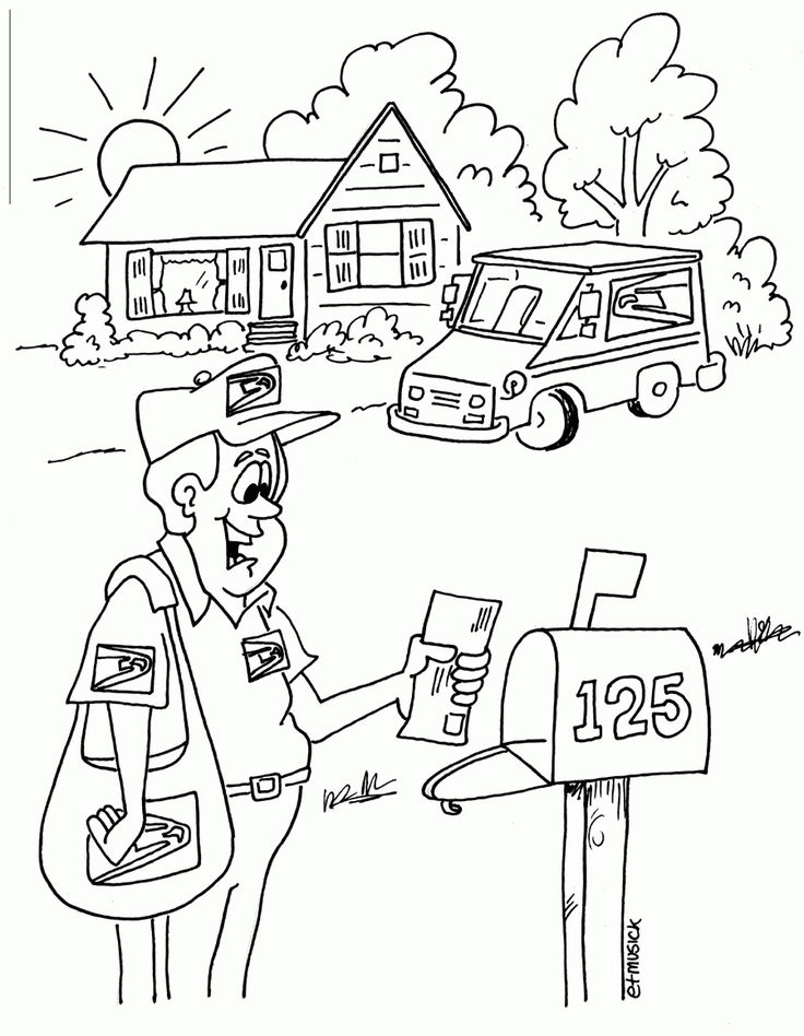 mailman coloring