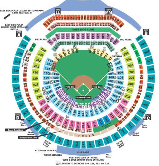 oakland athletics seating chart