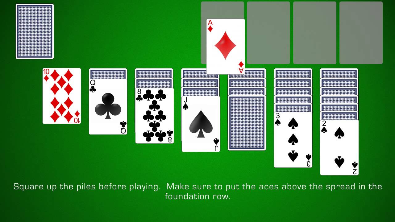 solitaire green felt klondike