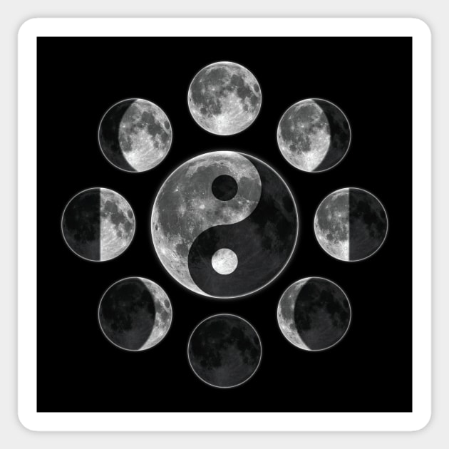 yin yang moon phases