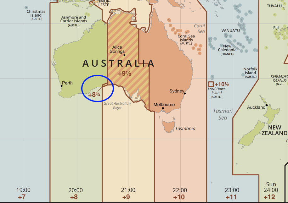 adelaide south australia time zone