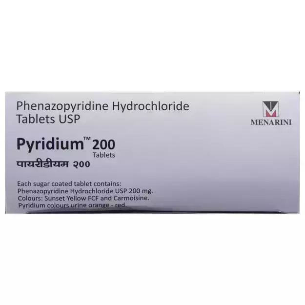 phenazopyridine 200 mg tablet