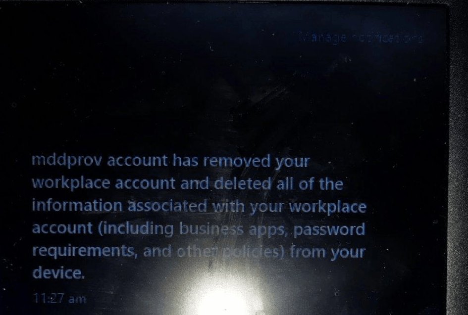 mddprov account has removed