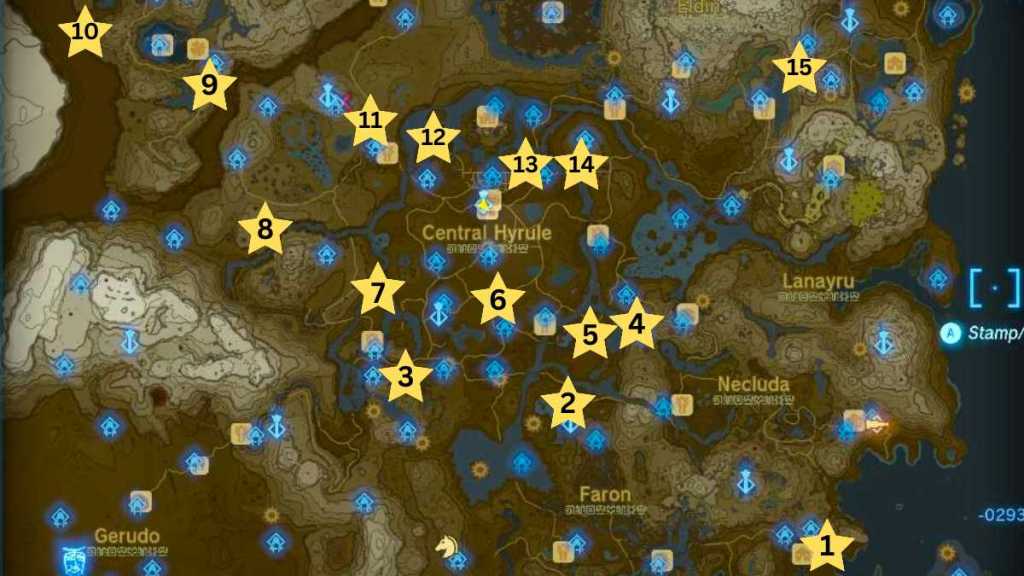 botw talus locations map