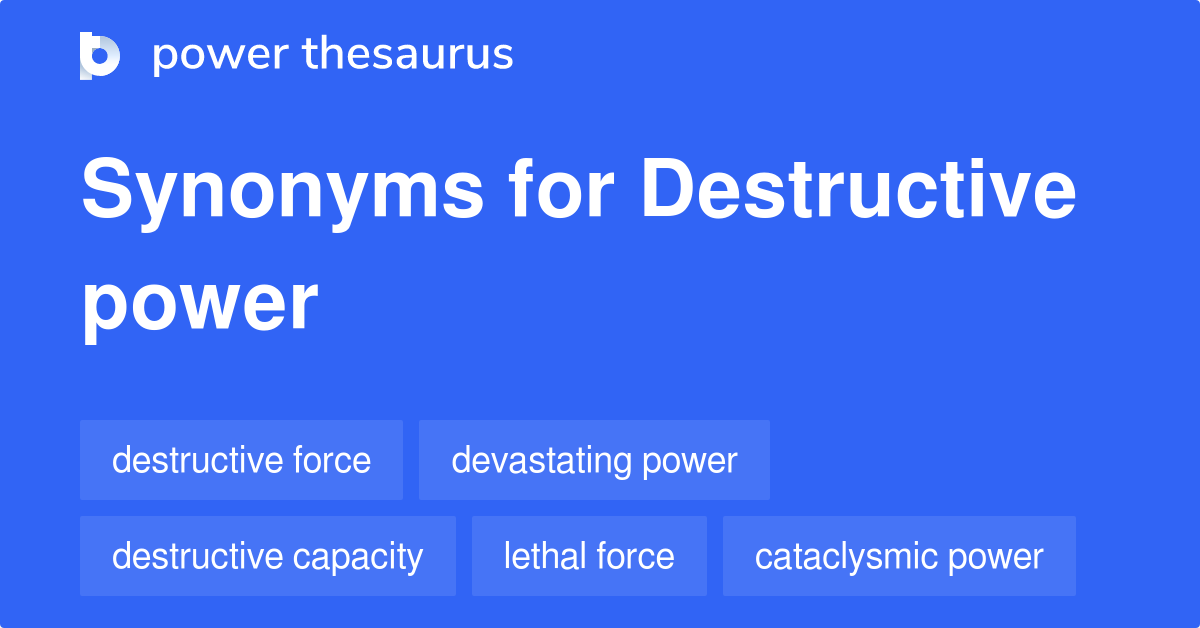 synonyms for destructive