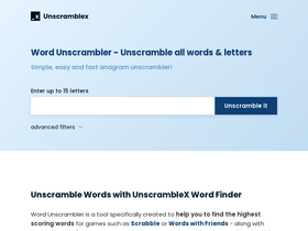 unscramblex