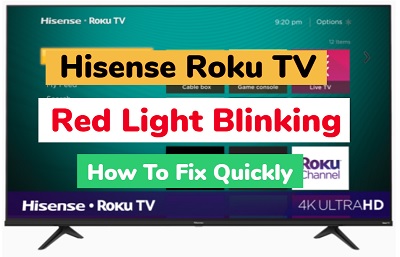 hisense roku tv power light blinking