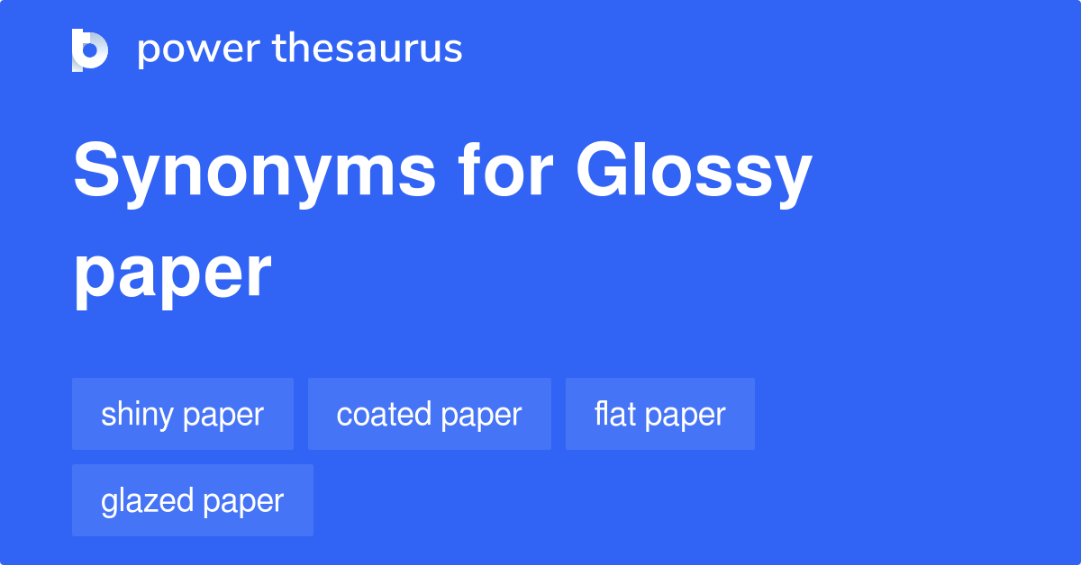 glossy synonym