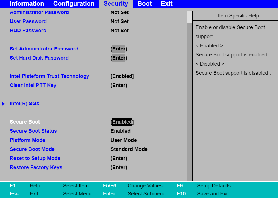 lenovo boot usb