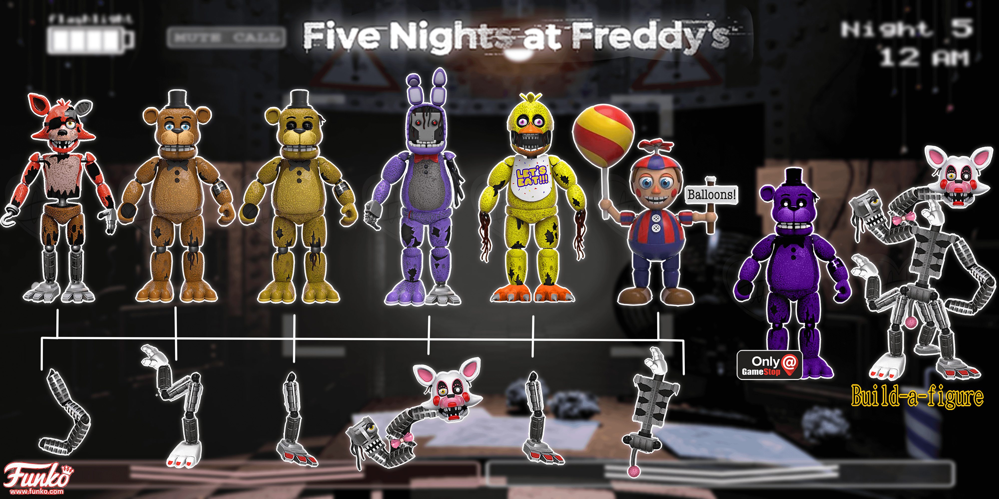 five nights at freddys movie toys