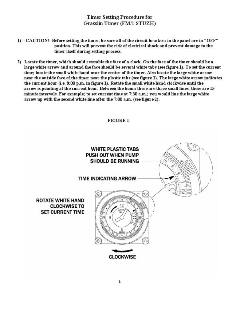 grasslin timer manual