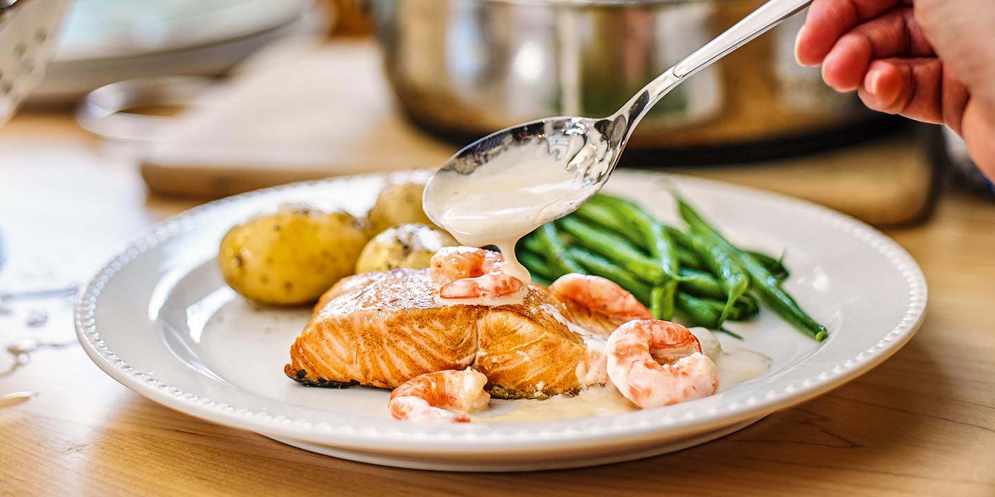 salmon and prawns recipes bbc