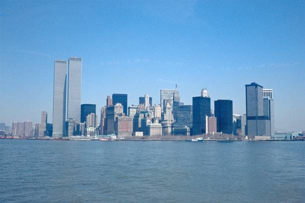 new york skyline twin towers