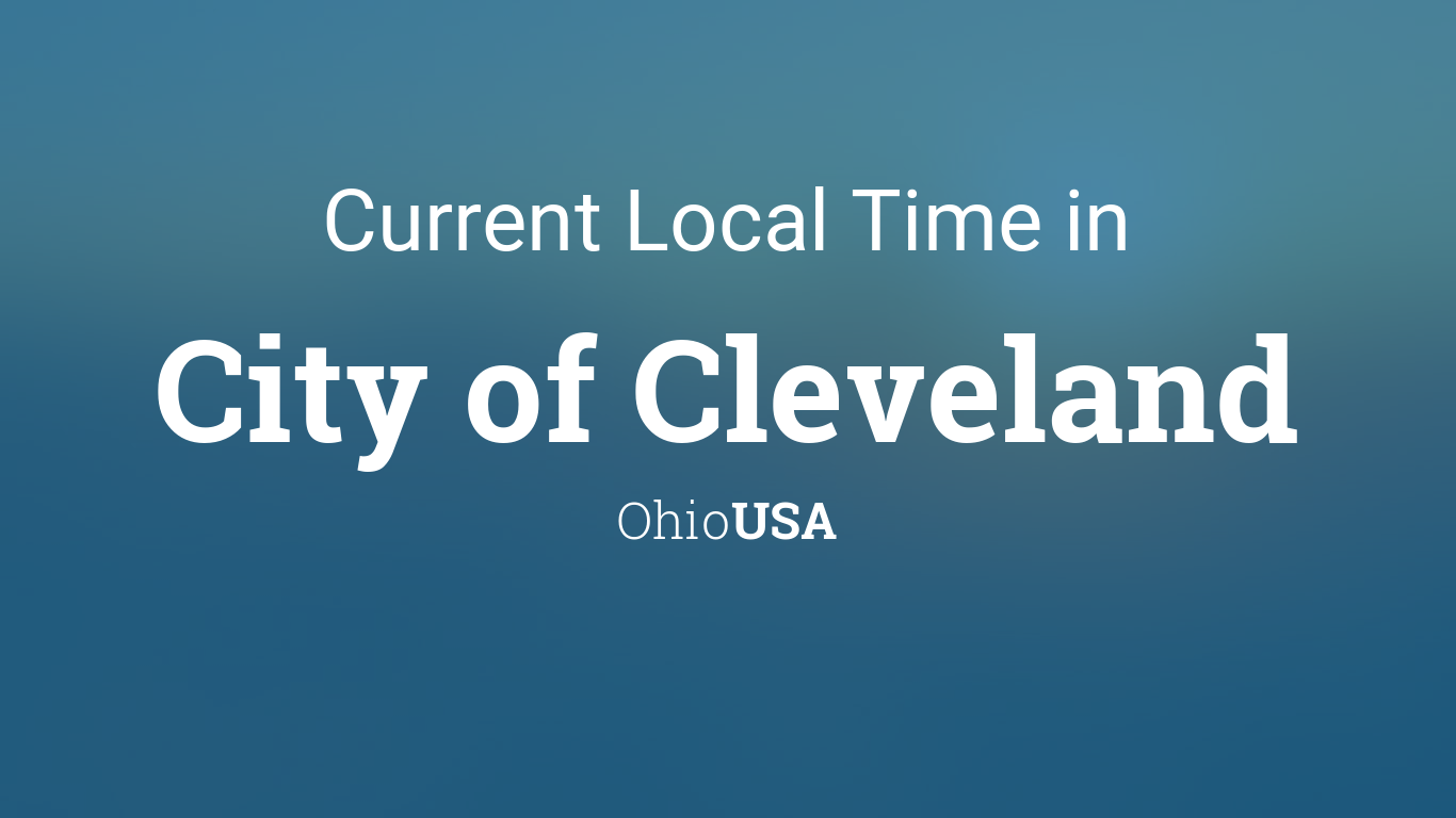 what is the time zone in cleveland ohio