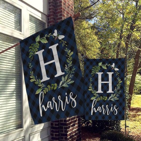 monogram yard flag