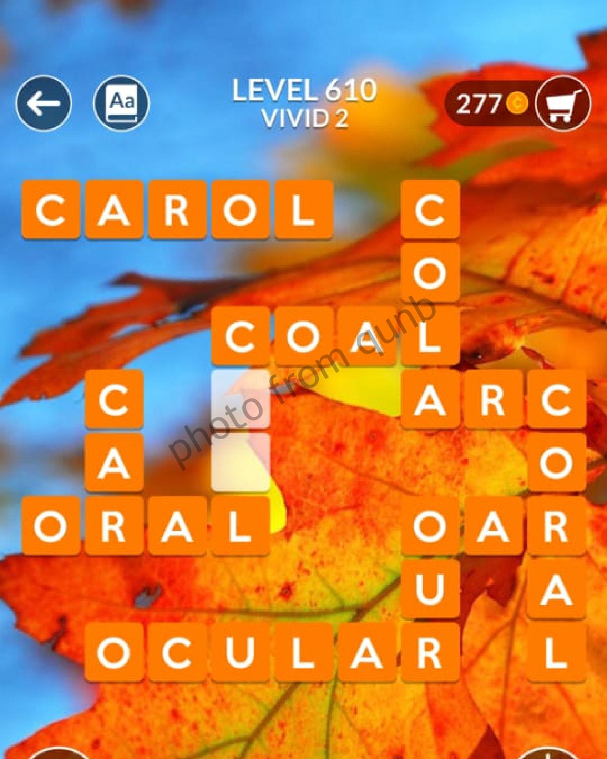 wordscapes puzzle 610