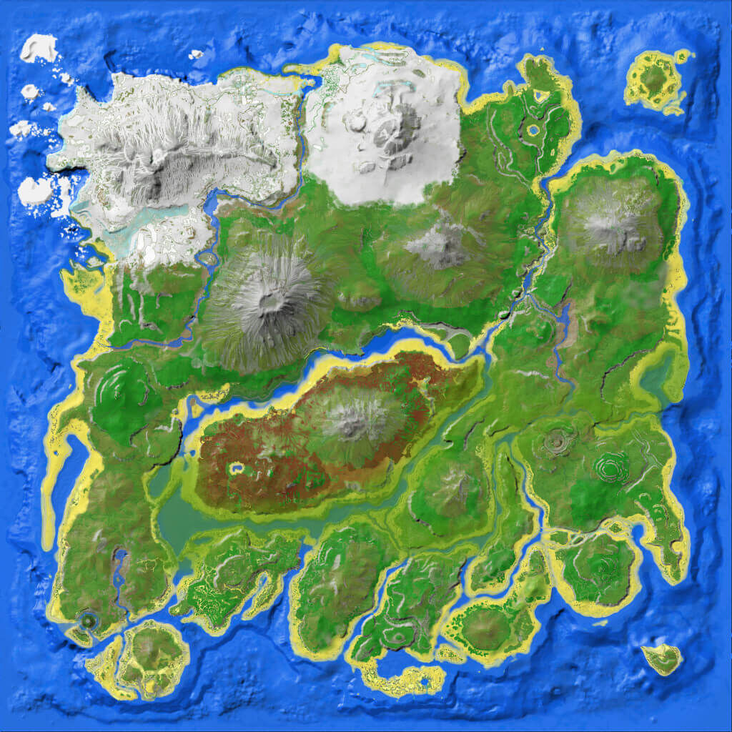 ark the island resource map