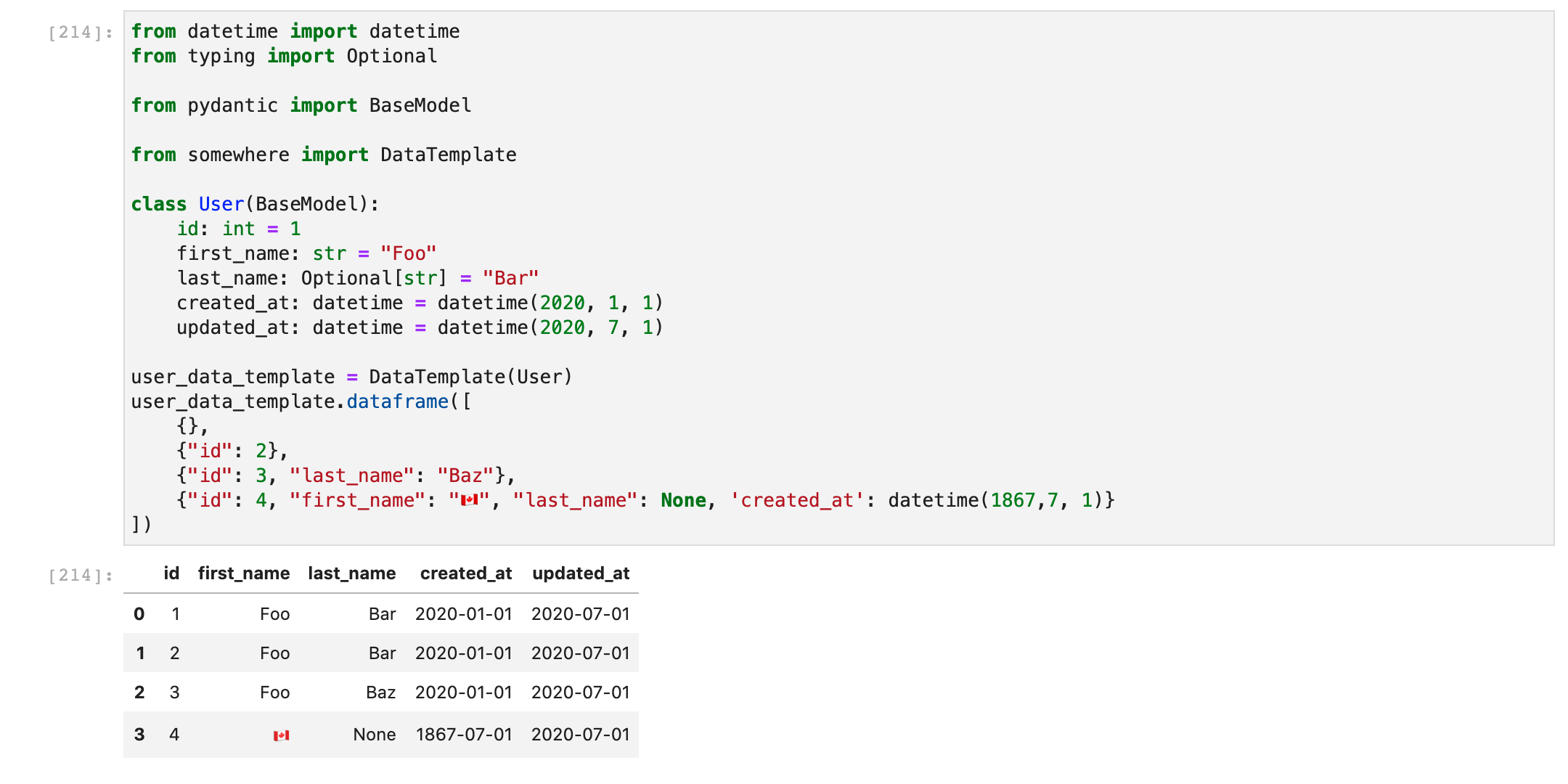 pydantic basemodel