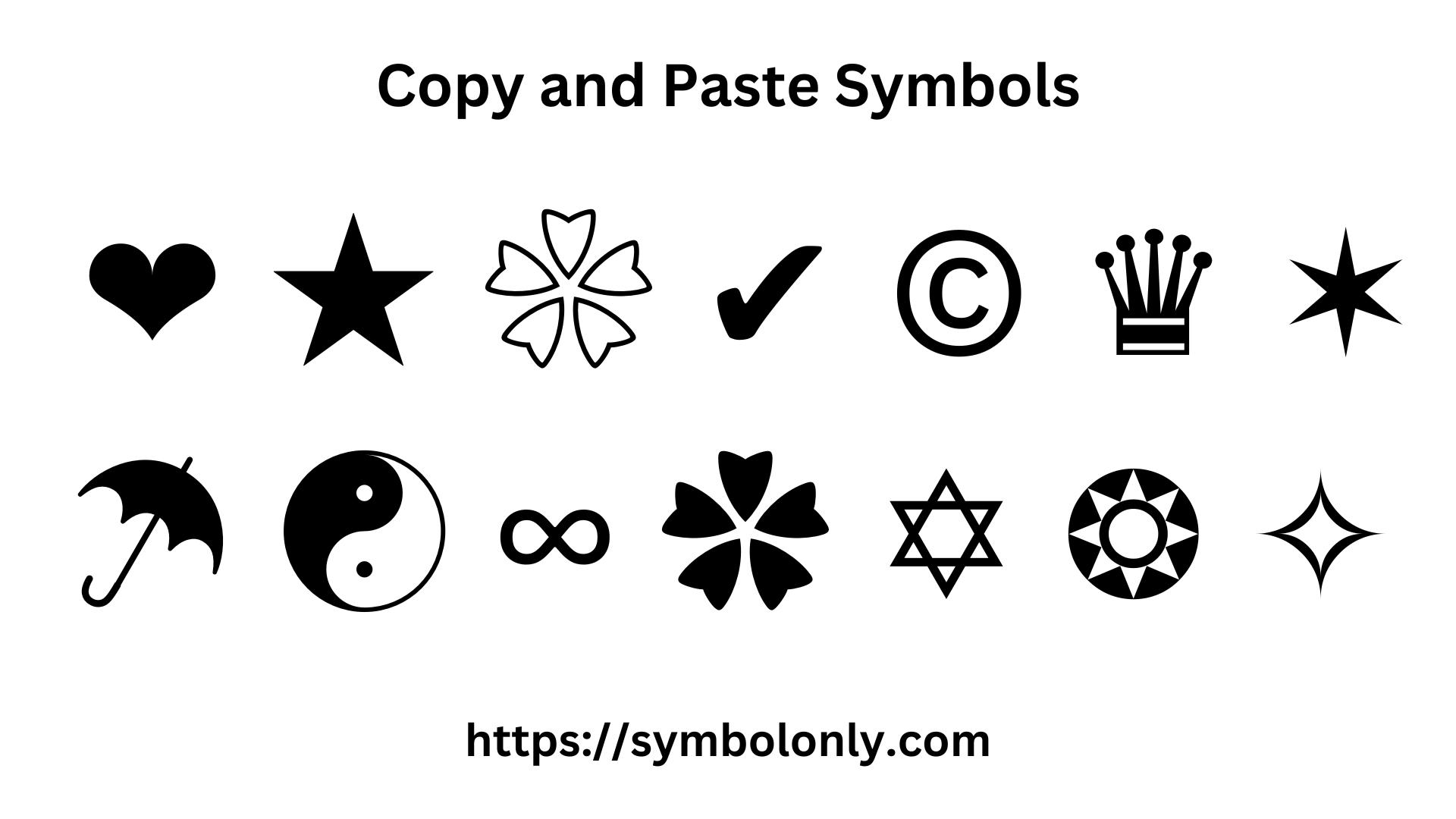 text symbols copy and paste