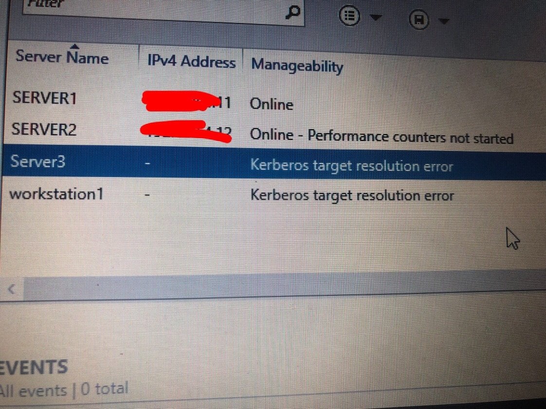 target name resolution error