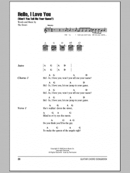 hello i love you chords