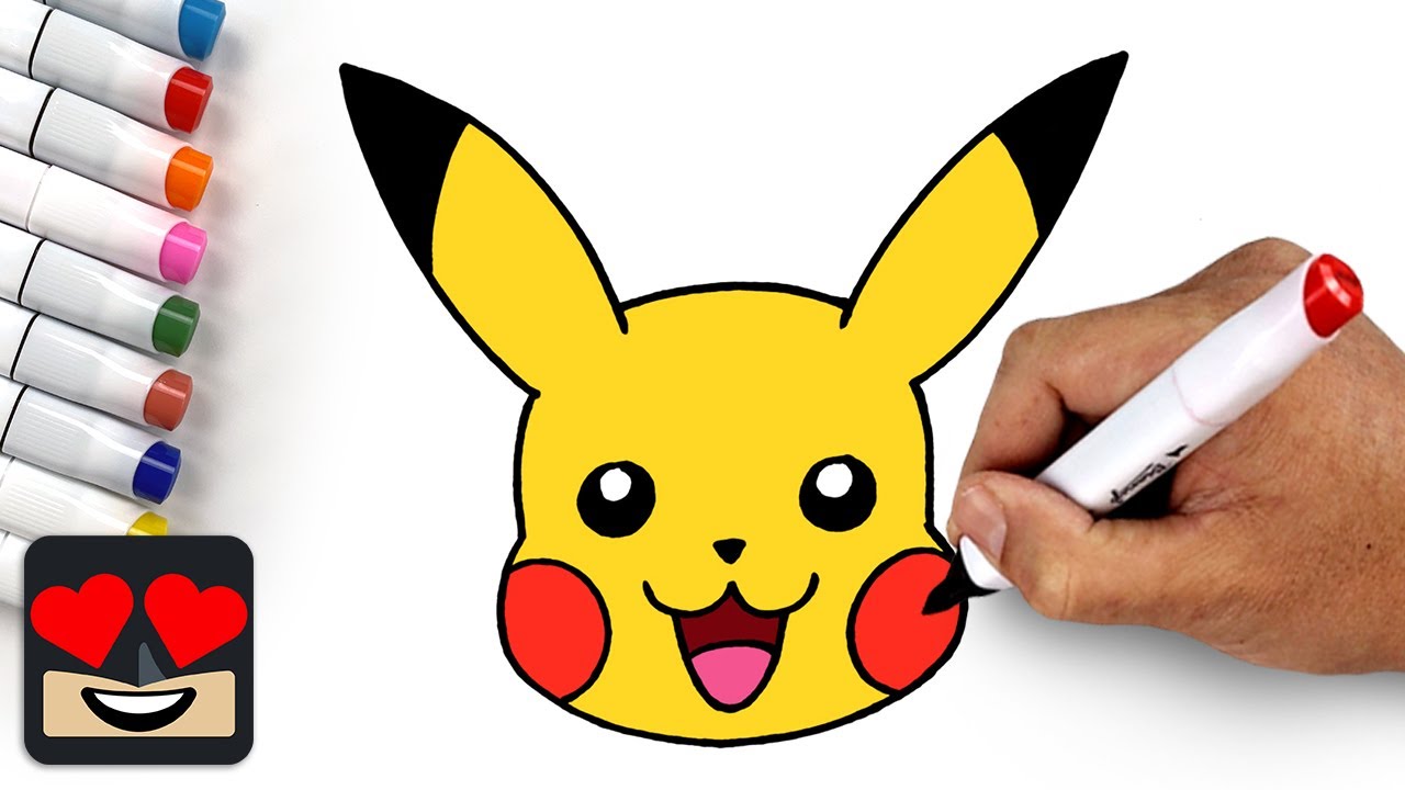 draw pikachu easy