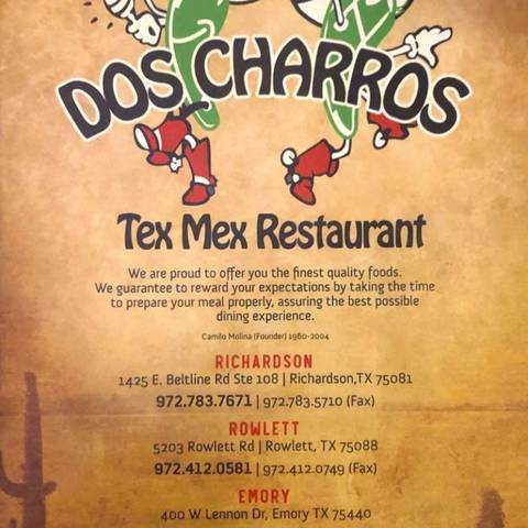 dos charros richardson