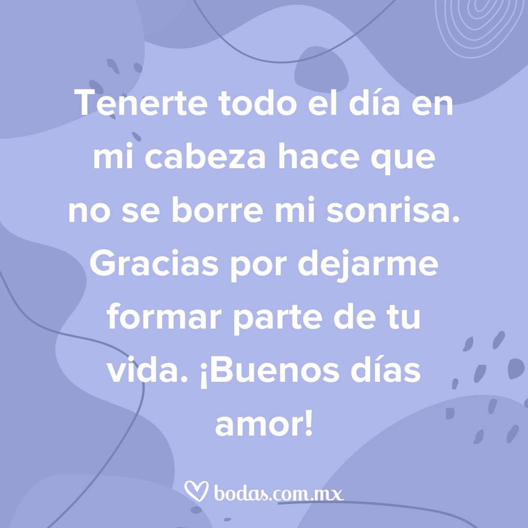 frases de buenos días mi amor