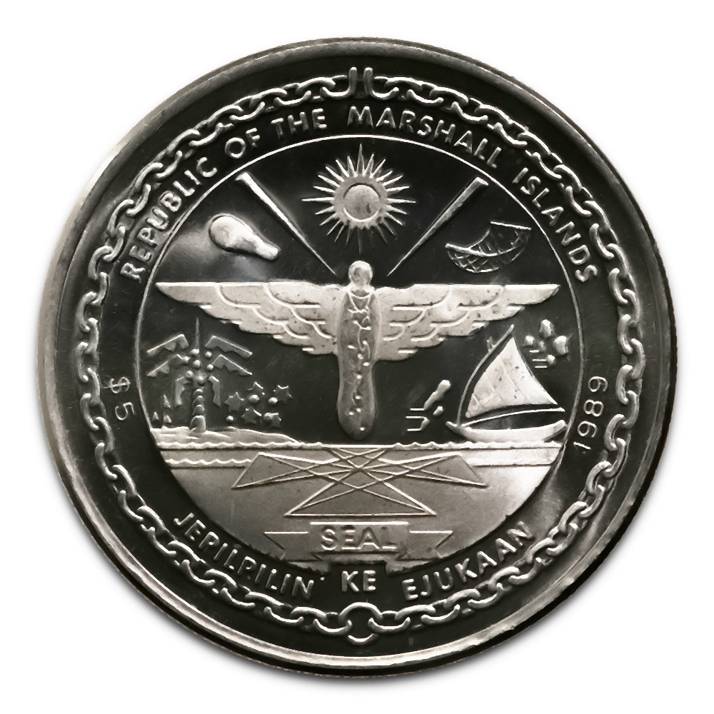 marshall island 5 dollar coin