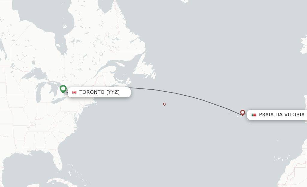 flights to terceira from toronto