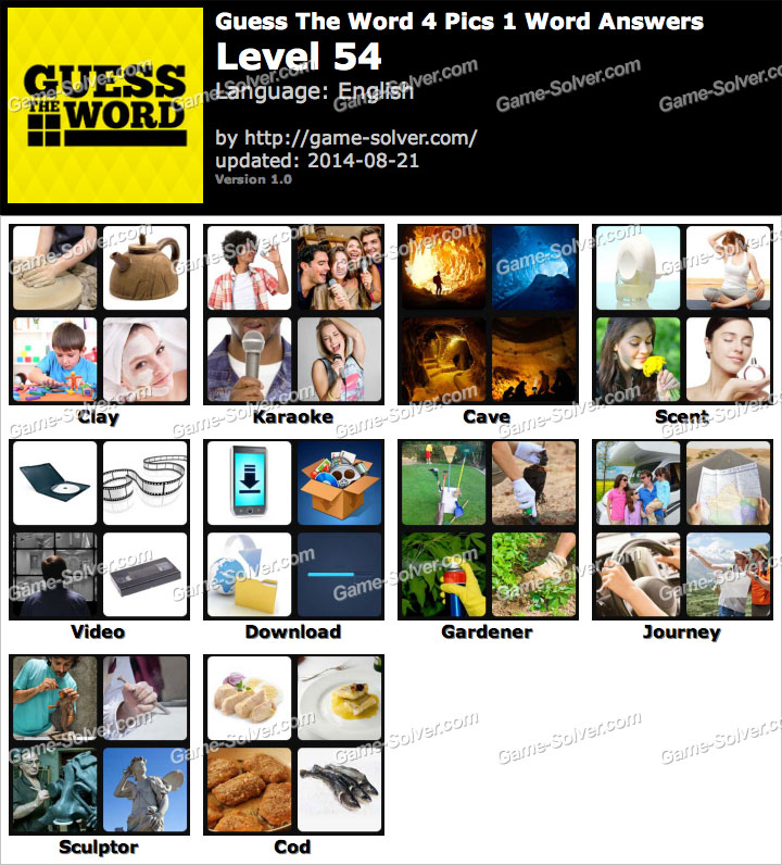 4pics1word level 54