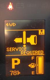 4wd system service required mitsubishi outlander