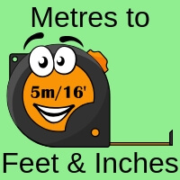 1.83 m equals how many feet