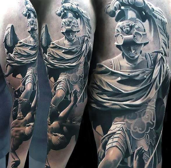 roman statue tattoo